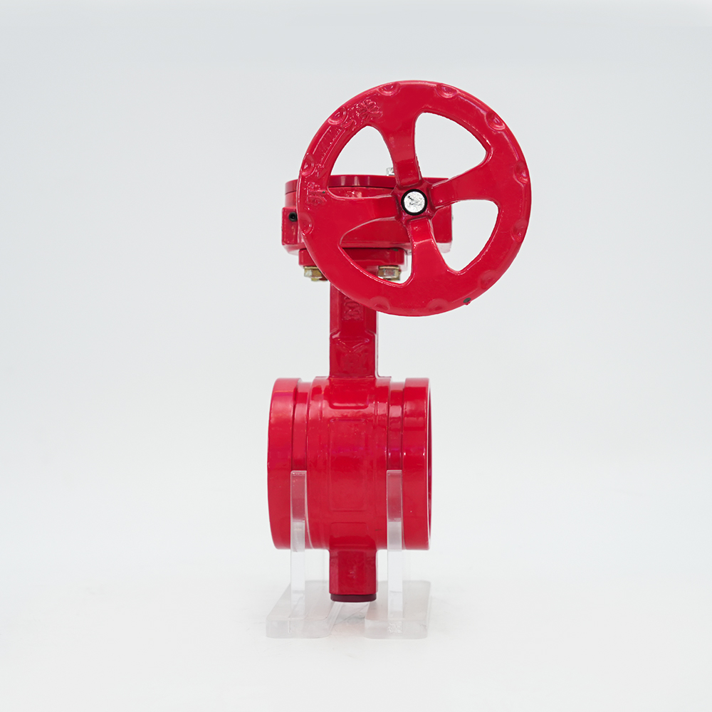 Zawór motylkowy z rowkiem turbiny D381X-16Q